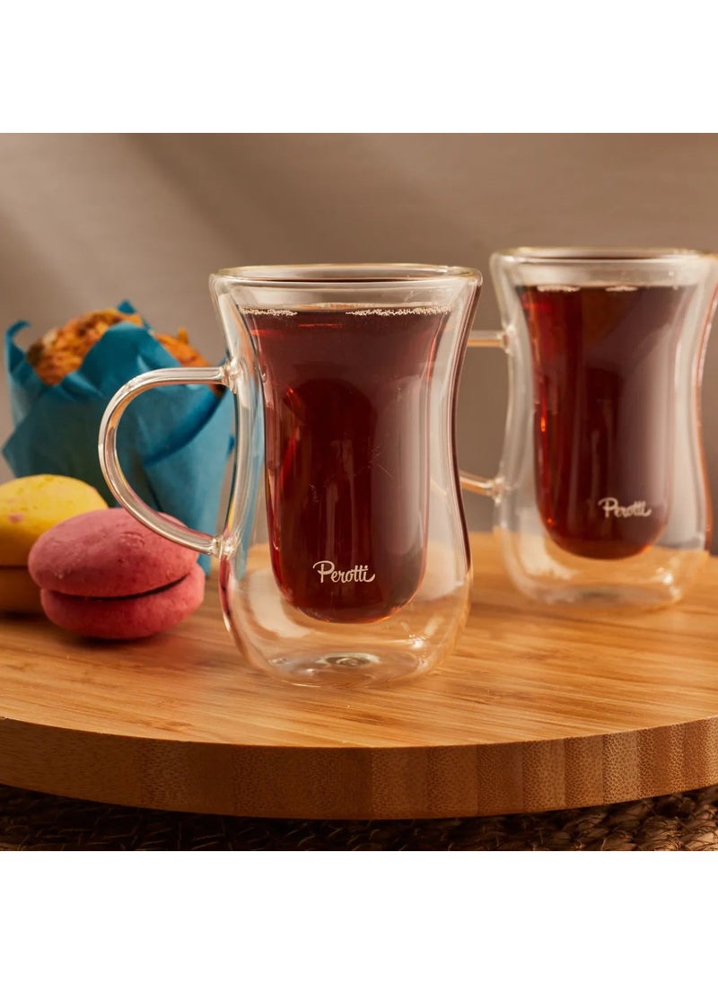 PEROTTI Double Wall Cup Tea Glass 2 Pieces  - Image 2