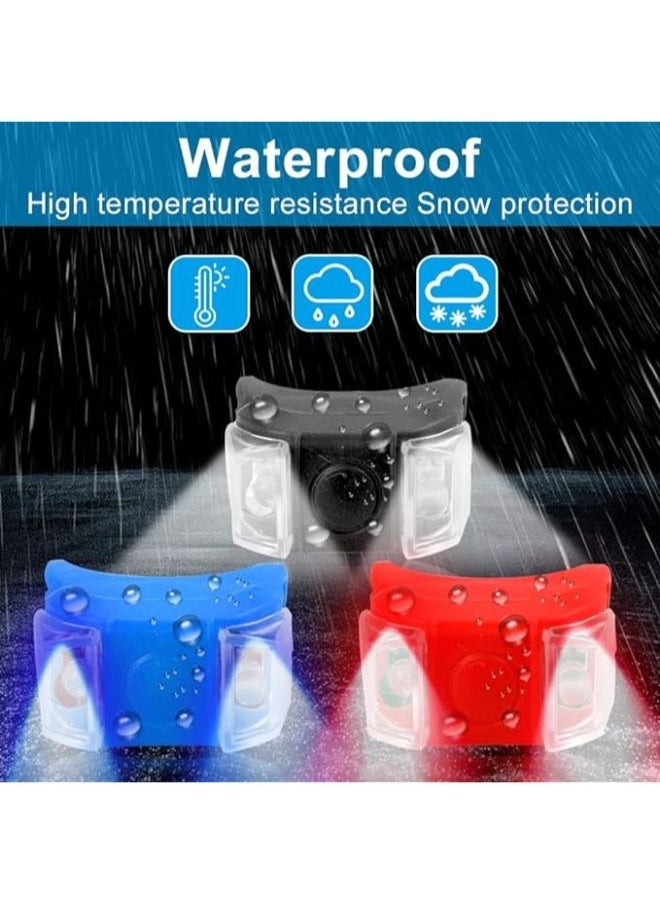 Generic - 6 Pieces Bicycle Scooter Handlebar Light for Helmet Double LED2 in Case Powered by Batteries - Image 1