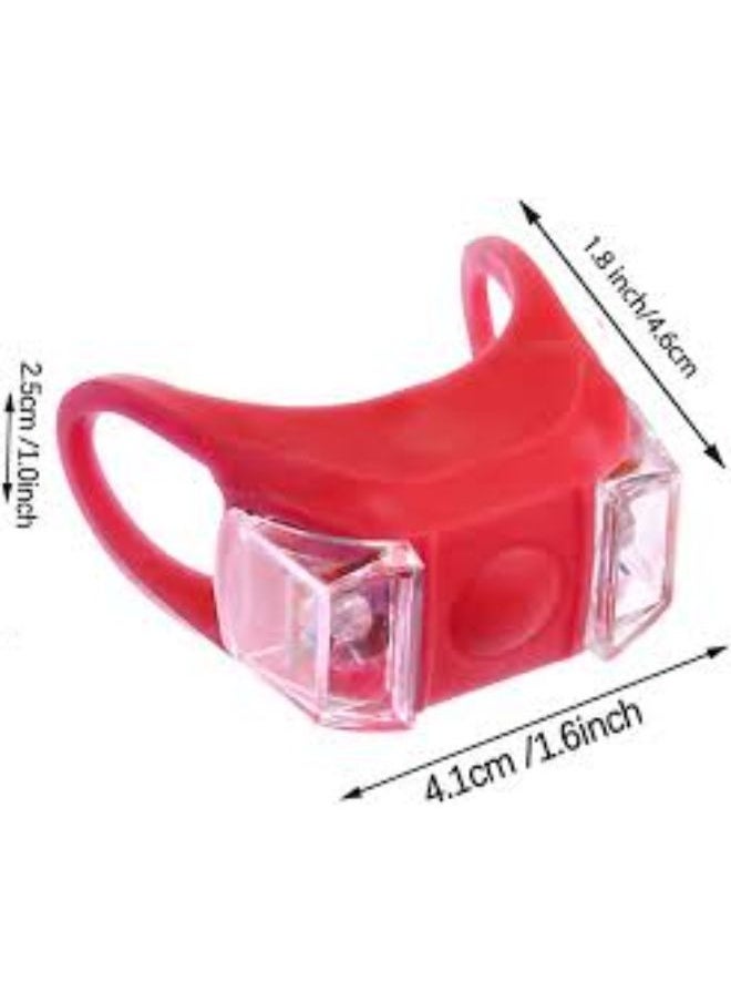 Generic - 6 Pieces Bicycle Scooter Handlebar Light for Helmet Double LED2 in Case Powered by Batteries - Image 1