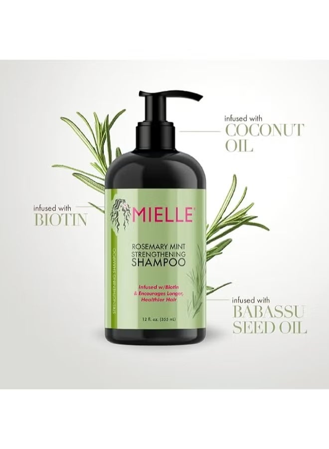 MIELLE Rosemary Mint Complete Hair Kit- Hair Oil 59ml And Shampoo 355ml, and Conditioner 355ml And Hair Masque 340gm - Image 2