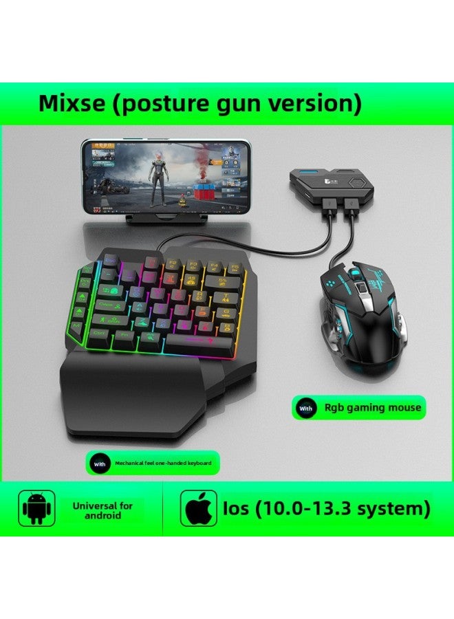 Jia Ying MixSE Hand Tour Throne Android IOS Peripheral Artifact Keymouse Converter Suit Pointer Auxiliary Peripheral-Product Color:Mix SE Converter + K12 Gaming Keyboard + G2 Gaming Mouse