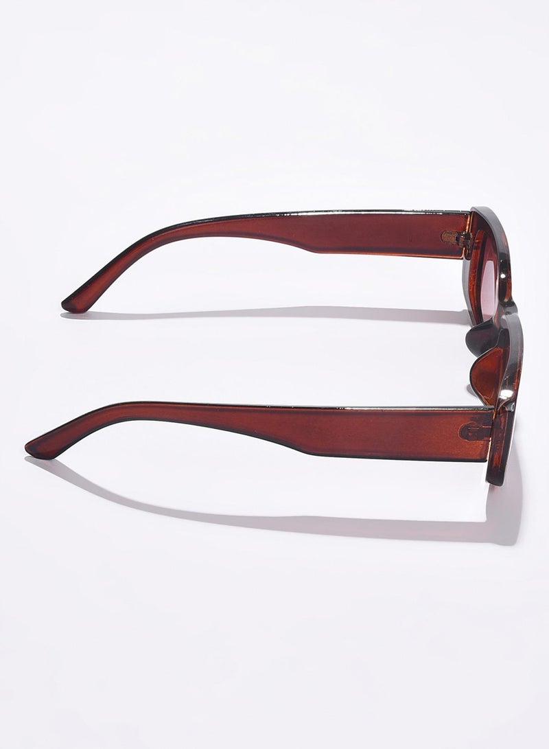 Haute Sauce Brown Lens Brown Rectangle Sunglasses  - Image 5