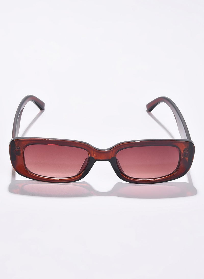 Haute Sauce Brown Lens Brown Rectangle Sunglasses  - Image 3