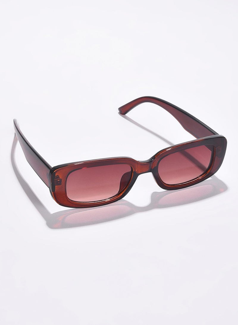 Haute Sauce Brown Lens Brown Rectangle Sunglasses  - Image 1