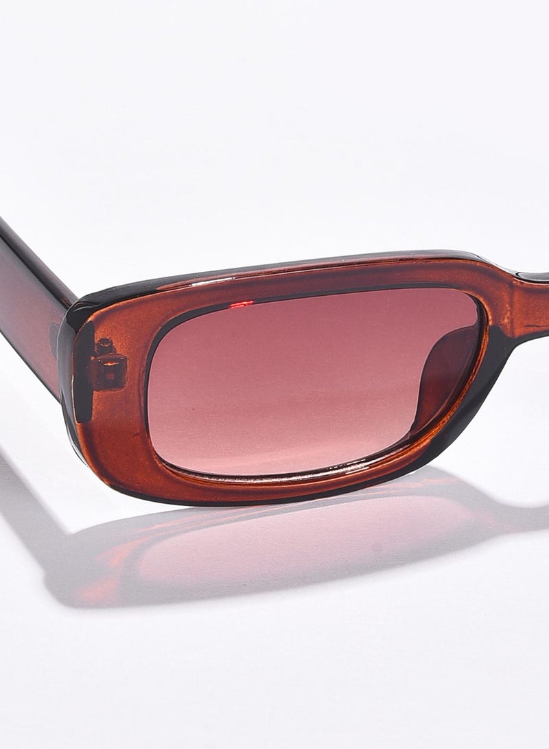 Haute Sauce Brown Lens Brown Rectangle Sunglasses  - Image 2