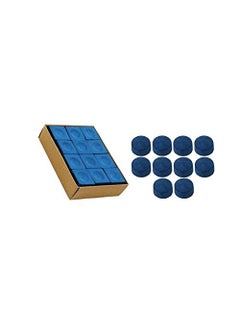 Laxmi Ganesh Billiard LGB Combo of Blue Chalk 12pcs and 10mm tip 10pcs 