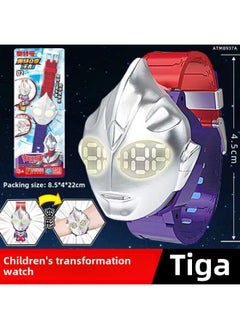 Genuine Smart Ultraman Watch Mecha Deformation Children Boys Girls Ultraman Hero Watch Toy Gift-Color:Ultra Q-change Watch-ultraman Tiga