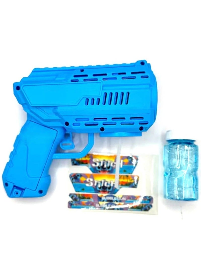 STITCH Automatic Bubble Maker Gun – Colorful Bubble Blower Toy with Multiple Nozzles, Easy Grip Handle, and Refillable Solution Tank – Outdoor Fun Toy for Kids, Parties, Birthdays, and Summer Play - Image 3
