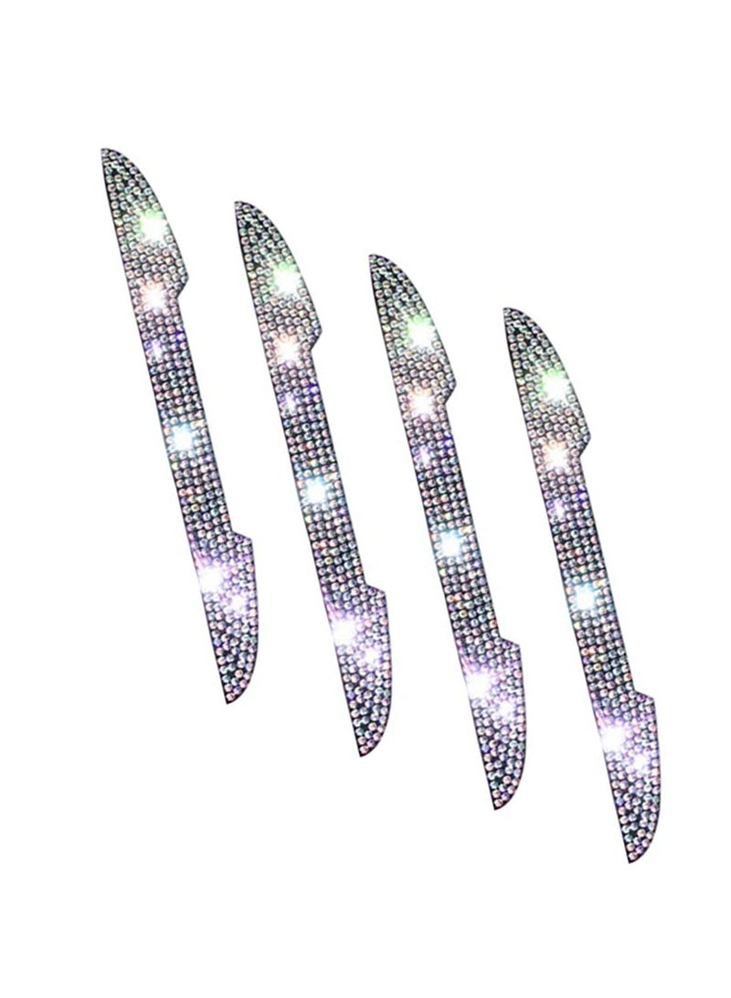 Excefore Car Door Handle Scratch Protector, Car Door Handle Scratch Protector Car Door Edge Guards, Automotive Exterior Car Crystal Rhinestone Bling Car Accessories for All Cars, Multicolor - Image 1