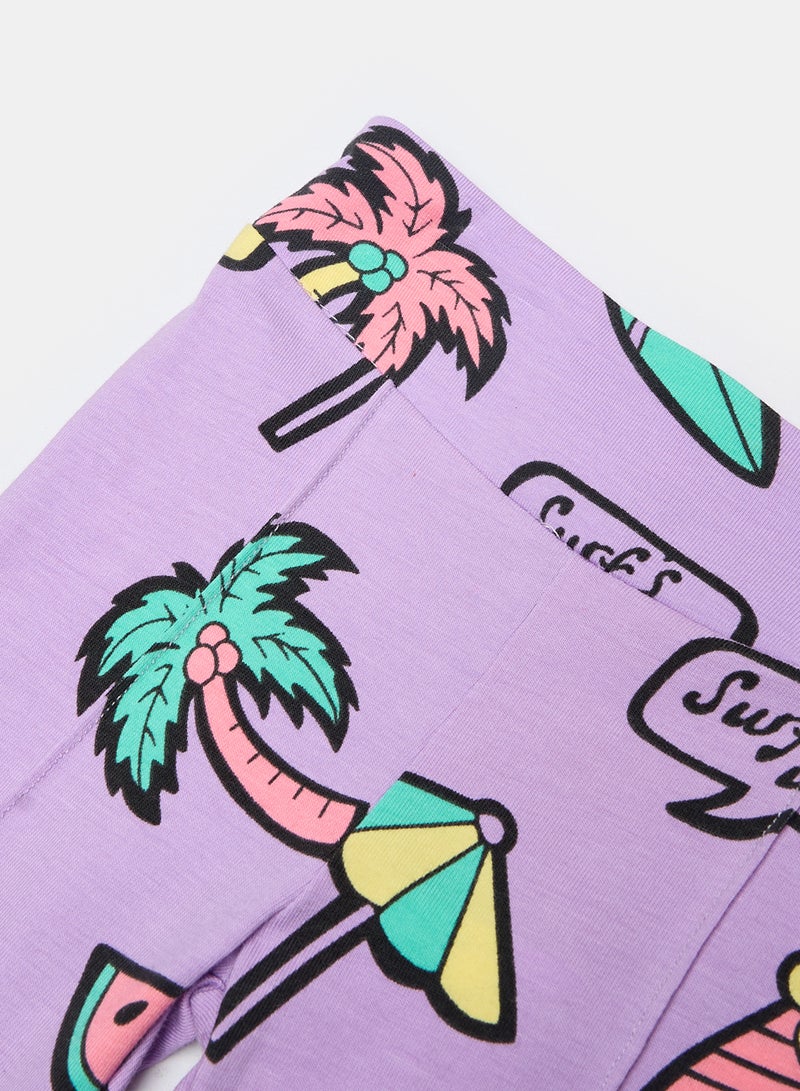 Panco Baby Girls SURF UP Multicolored Patterned Tights - Image 3