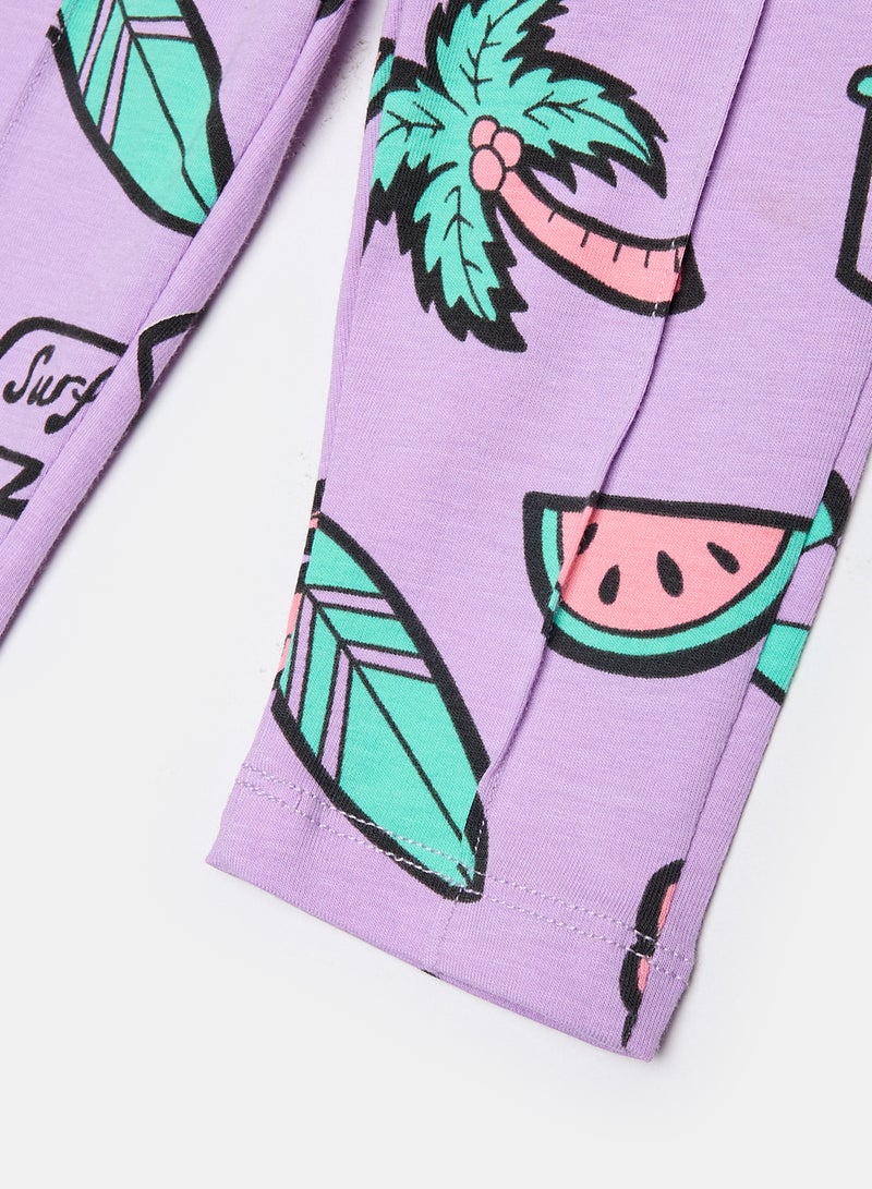 Panco Baby Girls SURF UP Multicolored Patterned Tights - Image 4