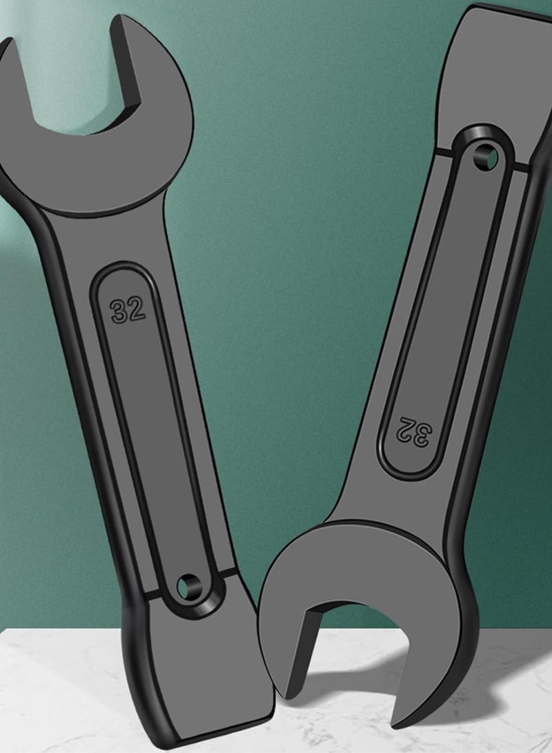 GGOOT Open Ended Wrench Multifunctional High Carbon Steel Wrench Manual Hardware Grip Tool 24/27/30/32/34/36/38mm - Image 2