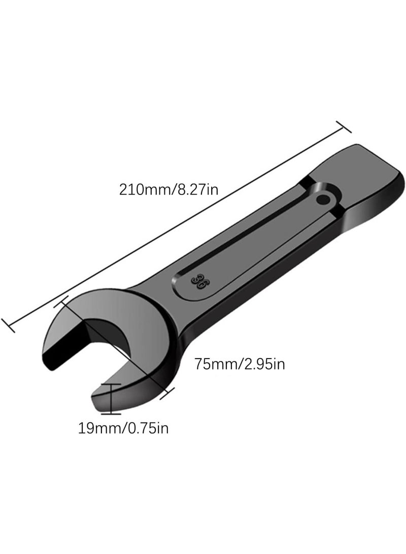 GGOOT Open Ended Wrench Multifunctional High Carbon Steel Wrench Manual Hardware Grip Tool 24/27/30/32/34/36/38mm - Image 4