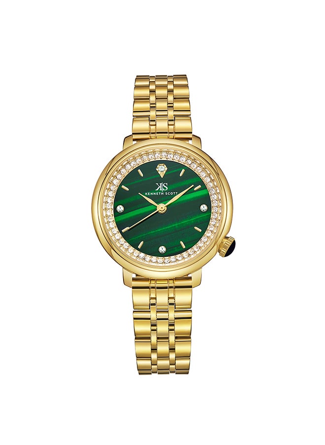 KENNETH SCOTT Women's Stainless Steel Analog Watch K23518-GBGH - 30 mm  - Image 1