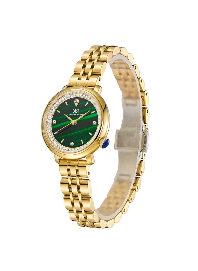KENNETH SCOTT Women's Stainless Steel Analog Watch K23518-GBGH - 30 mm  - Image 2