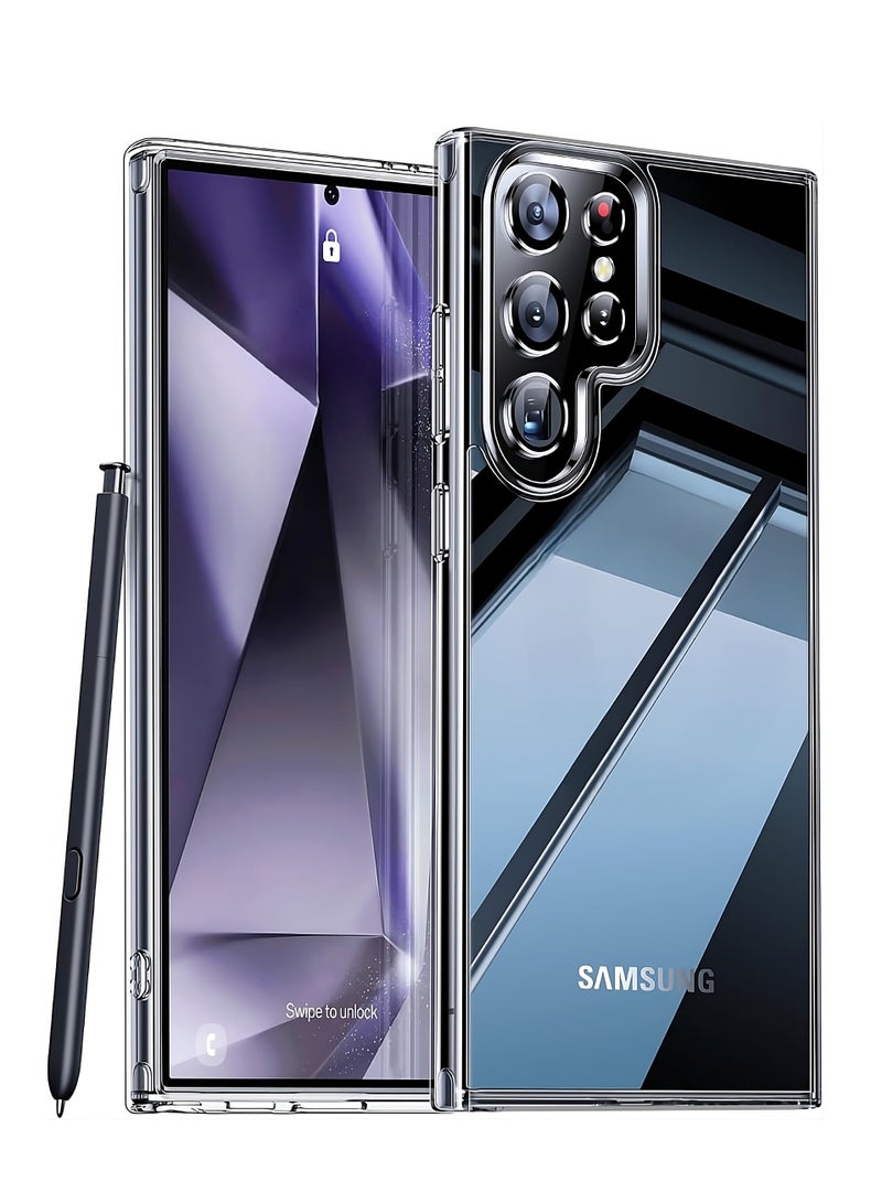 Samsung Galaxy S24 Ultra Clear Case Anti-Yellowing Shockproof Cover For Galaxy S24 Ultra Soft Edge Ultra Clear Case for Samsung Galaxy S24 Ultra 6.8-inch - Image 1