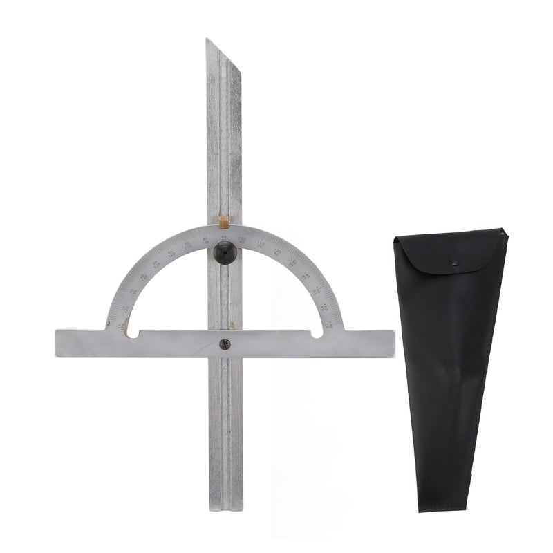 أداة قابلة للتعديل لقياس الزوايا الدوارة ومنقلة مسطرة لأعمال النجارة والقياس - Image 2