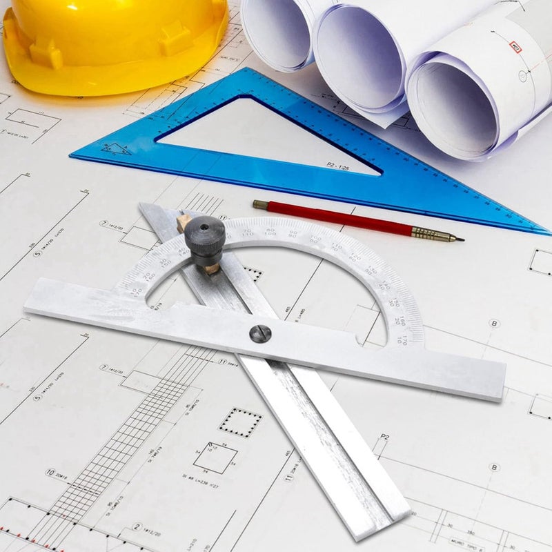 أداة قابلة للتعديل لقياس الزوايا الدوارة ومنقلة مسطرة لأعمال النجارة والقياس - Image 3