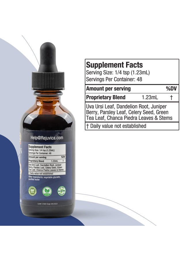 Rejuvica Health - Hydrocin - Advanced Diuretic Water Retention Support Supplement - Liquid Delivery for Better Absorption - Dandelion, Uva Ursi, Juniper Berry, Celery Seed, Green Tea & More! - Image 1