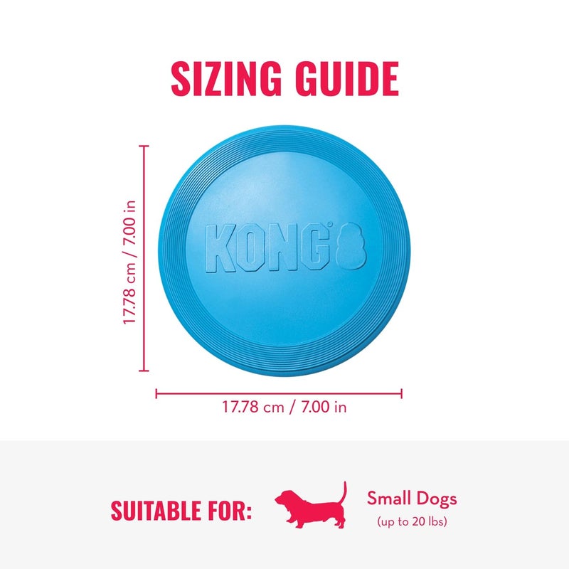 KONG Puppy Flyer - Soft Rubber Flyer Dog Toy - Flying Disc Dog Toy for Puppies - Gentle Rubber Toy for Growing Puppies - for Small Puppies - Randomly Provided Color - Image 4