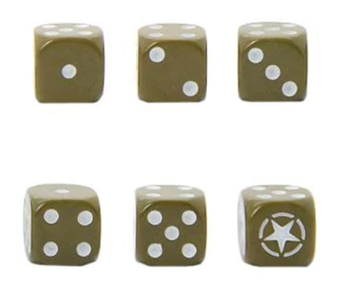 Warlord Games US Army Allied Star D6 Dice Set 16 Bolt Action - Image 5