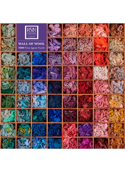 Adult Sustainable Jigsaw Puzzle: Royal School of Needlework: Wall of Wool