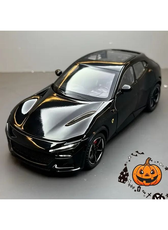 Red Alloy Sports Coupe Model With Opening Doors And Hood Collectible Car - Image 2