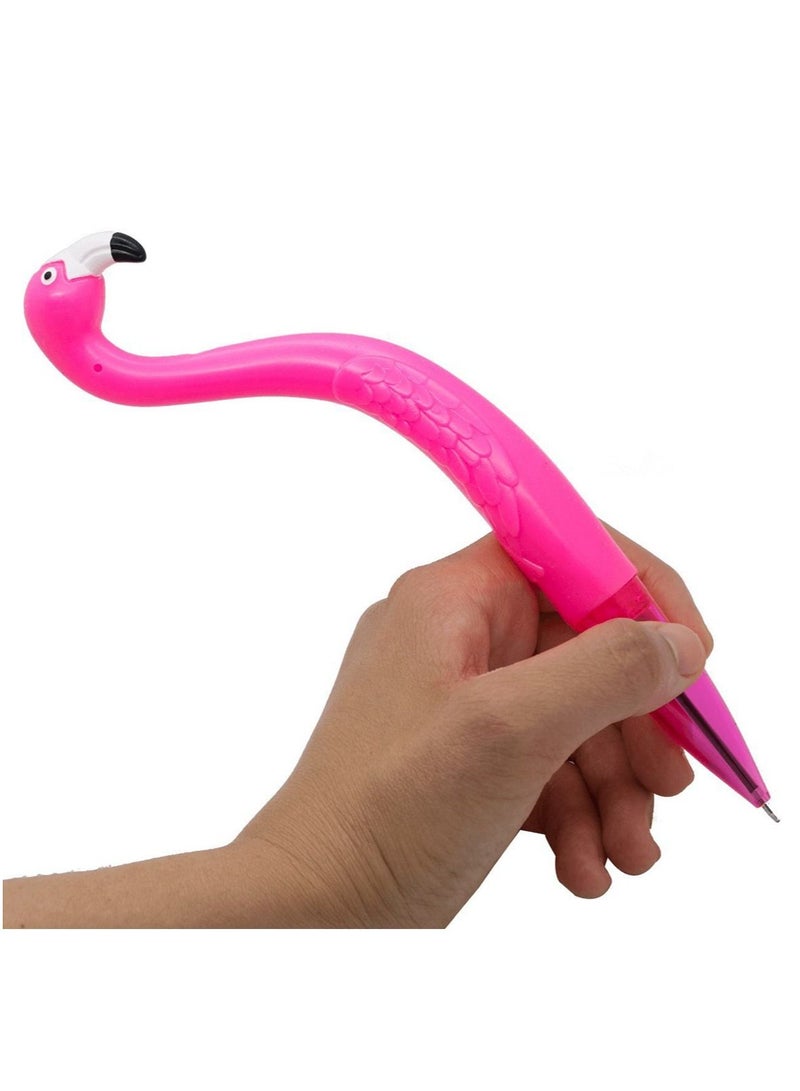 سلة قلم كتابة حبر أسود على شكل طائر الفلامنقو لمستلزمات المدرسة 23 سم - Image 3