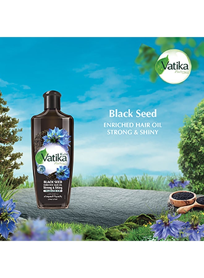 دابر زيت الشعر المخصب بالحبة السوداء قوي وبني لامع 300 مل - Image 2