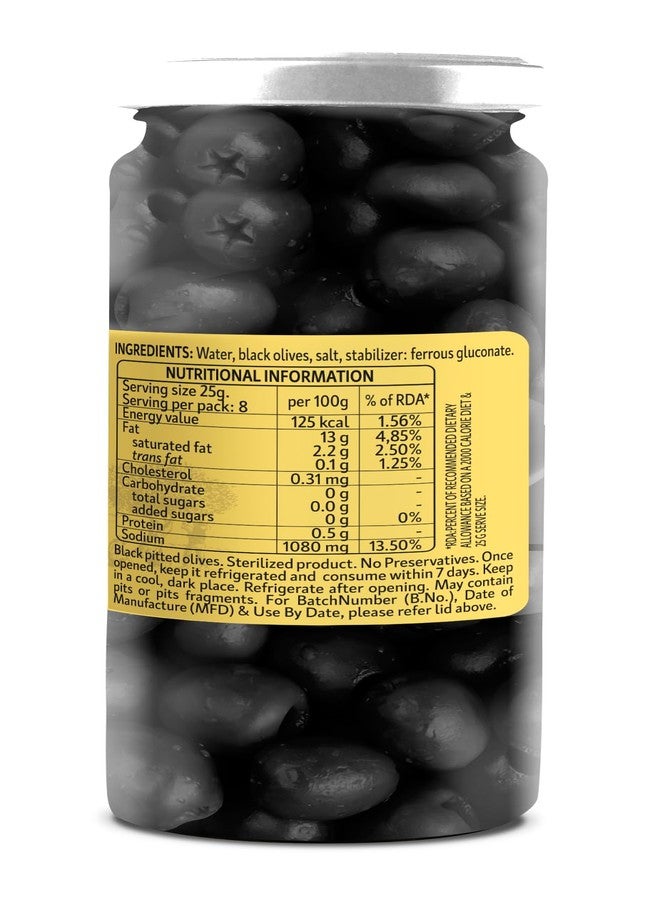 Borges Black Pitted Olives 430g | Select Quality Hojiblanca Olives | Suitable for Snacking, Salads | Imported from Spain - Image 2