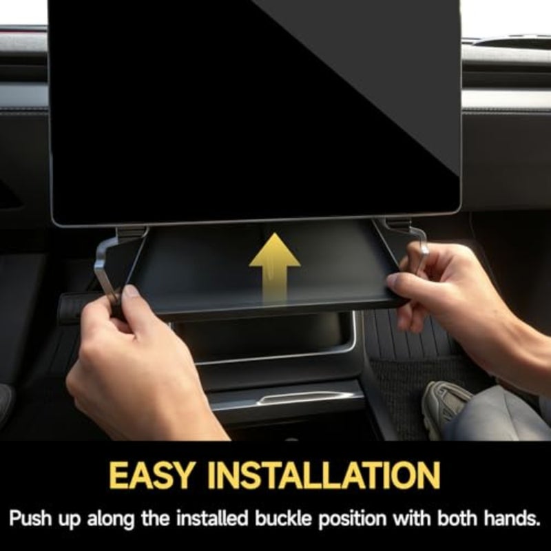 Center Console Organizer Tray for 2025 Tesla Model Y Juniper 2024-2026 Model 3 Highland Storage Compartment Below Center Display Model Y Model 3 Accessories 1 Pack - Image 3
