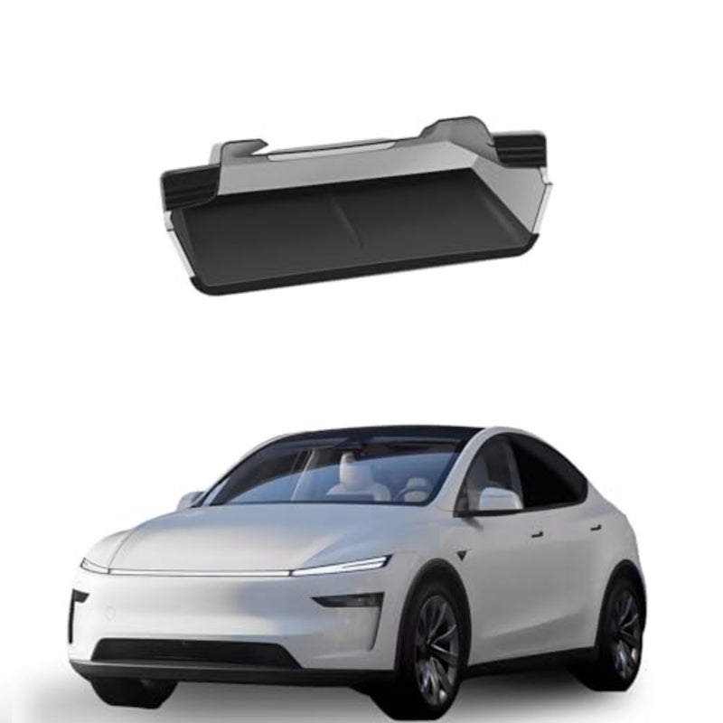 Center Console Organizer Tray for 2025 Tesla Model Y Juniper 2024-2026 Model 3 Highland Storage Compartment Below Center Display Model Y Model 3 Accessories 1 Pack - Image 1