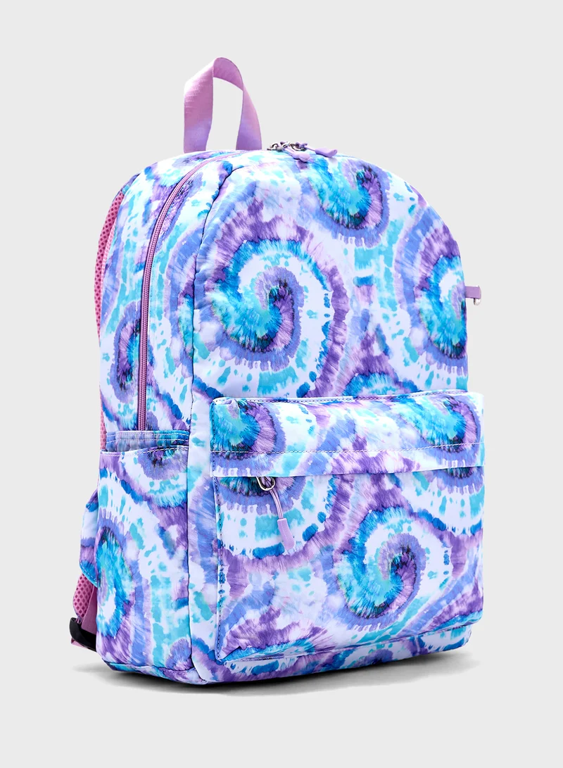 جينجر 3 Piece Set Laptop Tie & Dye Backpack, Lunch Bag And Pencil Case
