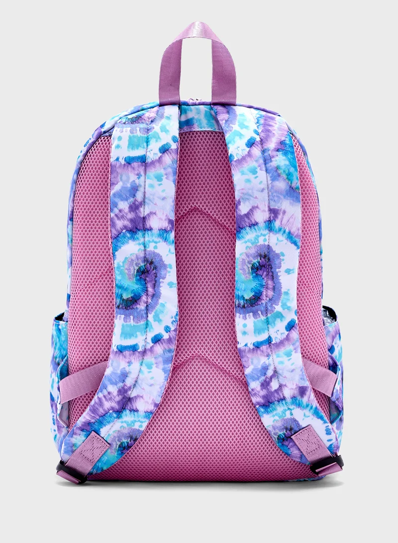 جينجر 3 Piece Set Laptop Tie & Dye Backpack, Lunch Bag And Pencil Case