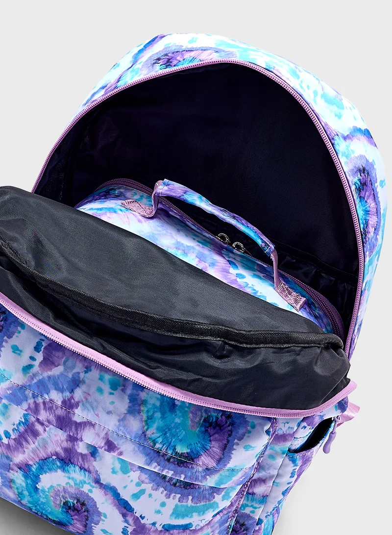 جينجر 3 Piece Set Laptop Tie & Dye Backpack, Lunch Bag And Pencil Case