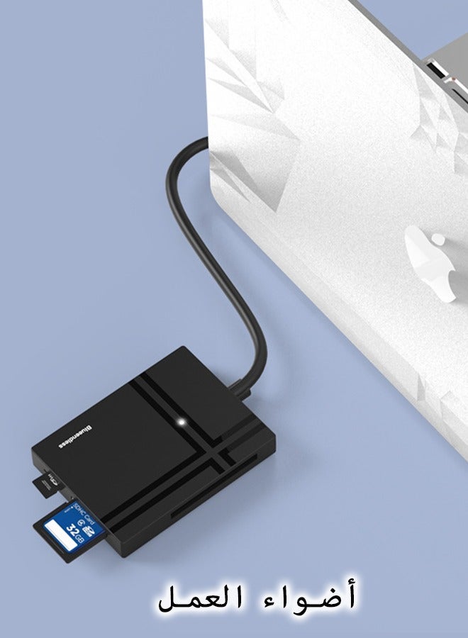 5Gbps USB3.0 Type-C Card Reader 5 in 1 Multifunction TF-SD-XD-CF-MS Secure Digital Memory Card Reader No Drive Need CF-XD-TF-SD-MS Memory Card 5-in-1 Expander