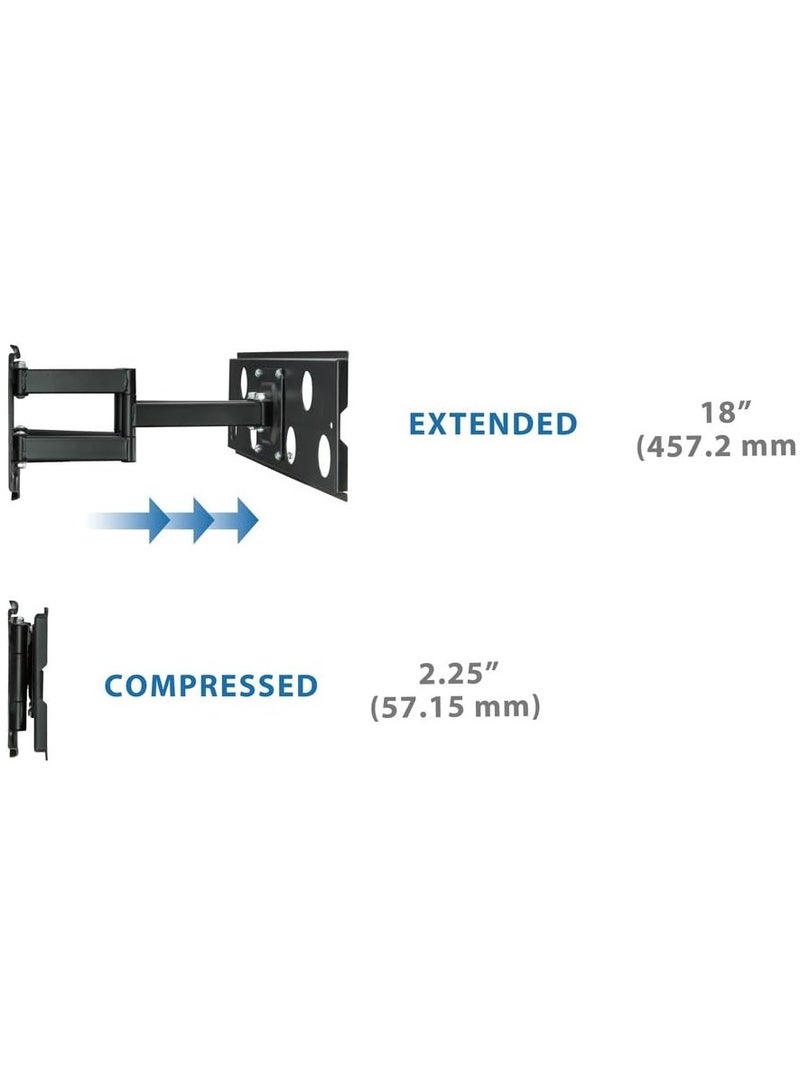ELTRAZONE Dual Arm Articulating TV Wall Mount [32" to 65" Displays] [165 lbs Capacity] Mounting Bracket for Large Flat Screen LCD LED OLED and Plasma TVs VESA Compatible up to 600x400 - Image 5