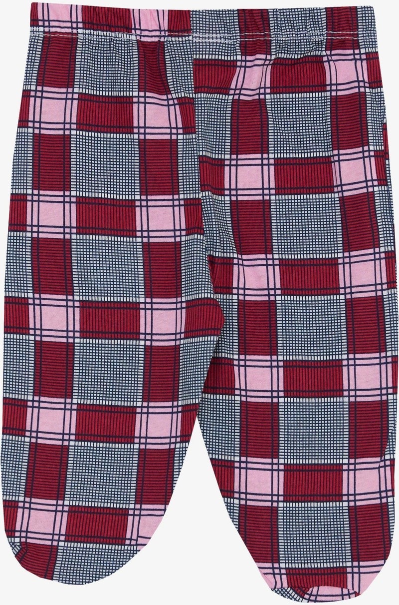 Breeze Baby Girl Booties Bottom Plaid Patterned 6 Months, Mixed Color  - Image 2