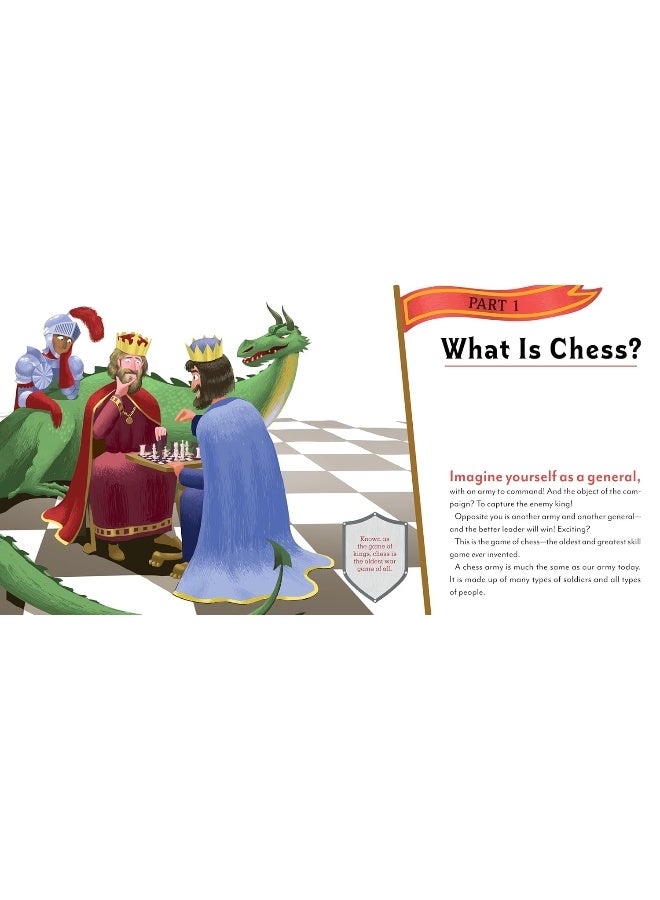 The Kids??? Book of Chess and Starter Kit : Learn to Play and Become a Grandmaster! Includes Illustrated Chessboard, Full-Color Instructional Book, and 32 Sturdy 3-D Cardboard Pieces  - Image 3