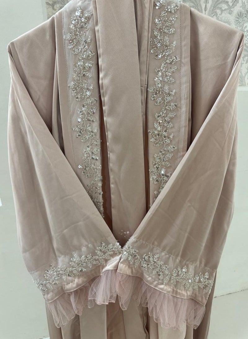 Brides Taffeta Makeup Robe -Piece - Pink - Image 3