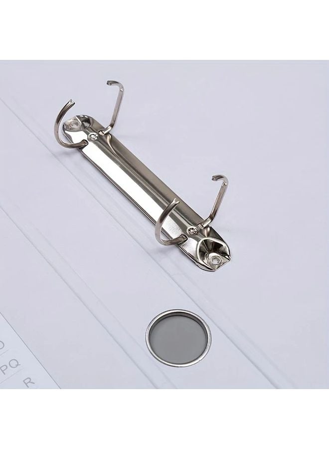 A4 Heavy Duty 2 Ring Binder File Organizer Blue Trim 1 Pack Black Document Binder - Image 5