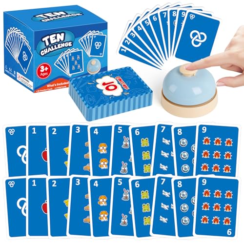 HugHush Math Games for KidsAddition Subtraction GamesEducational Learning Games Flash Card Gifts for Boys and Girls Ages 5 6 7 8Counting Answer Buzzers Travel Indoor Outdoor Family - Image 1