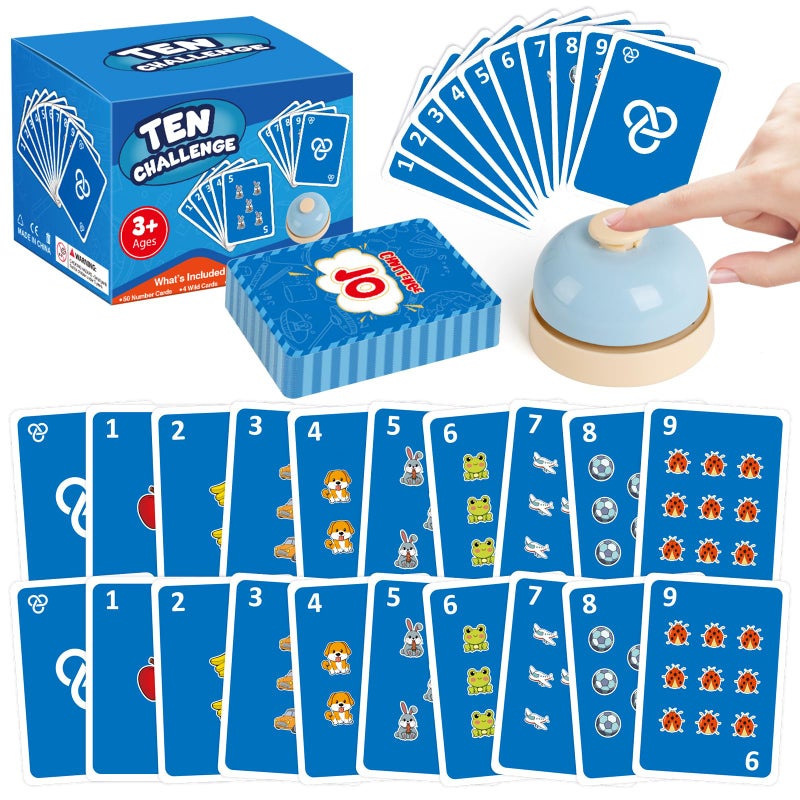 HugHush Math Games for KidsAddition Subtraction GamesEducational Learning Games Flash Card Gifts for Boys and Girls Ages 5 6 7 8Counting Answer Buzzers Travel Indoor Outdoor Family - Image 3