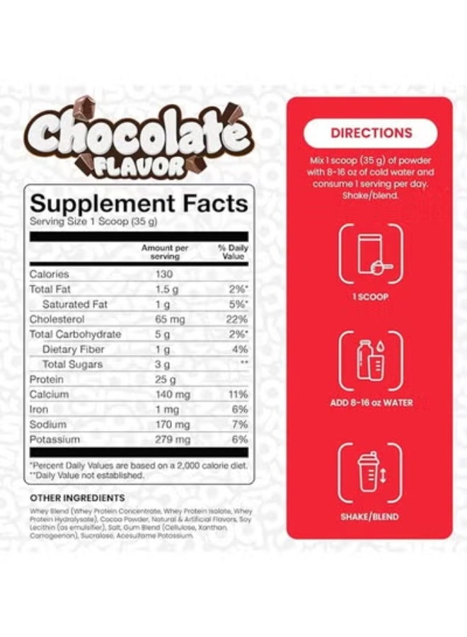 Basic Supplement Whey Protein Powder, 25g Protein, Complete Amino Acid Profile, Gluten-Free, Low Fat, RBST-Free, Supports Muscle Recovery & Antibody Health (5LB, Chocolate) - Image 3