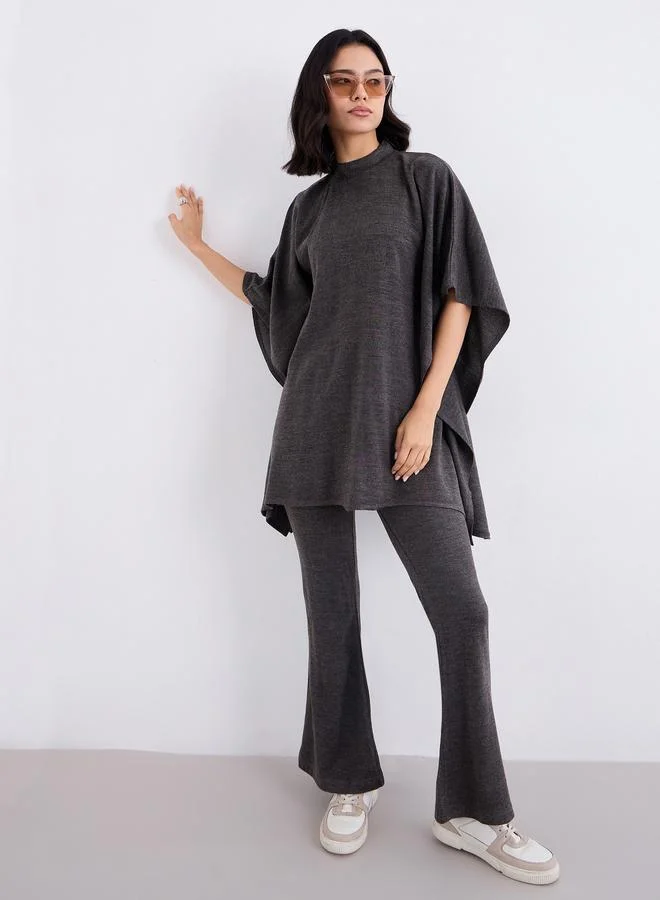 Amirah Women Draped Knit Top and Pants Winter Modest Set