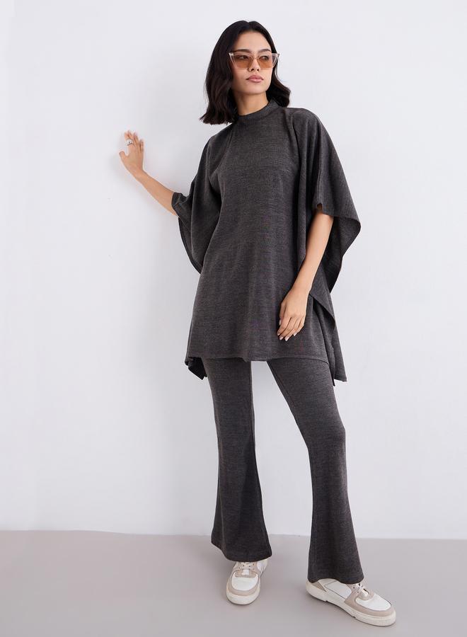 Amirah Women Draped Knit Top and Pants Winter Modest Set - Image 2