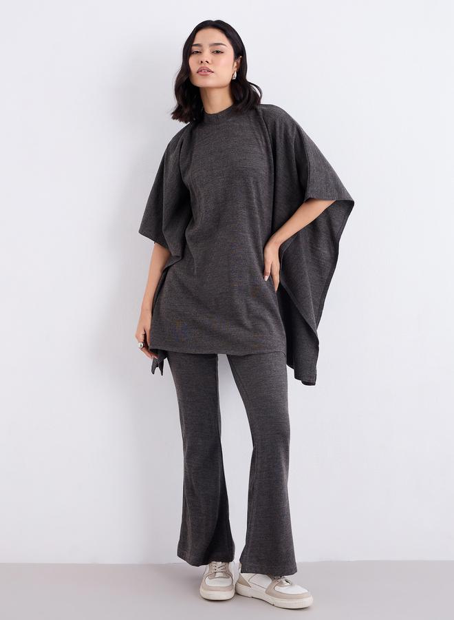 Amirah Women Draped Knit Top and Pants Winter Modest Set - Image 3
