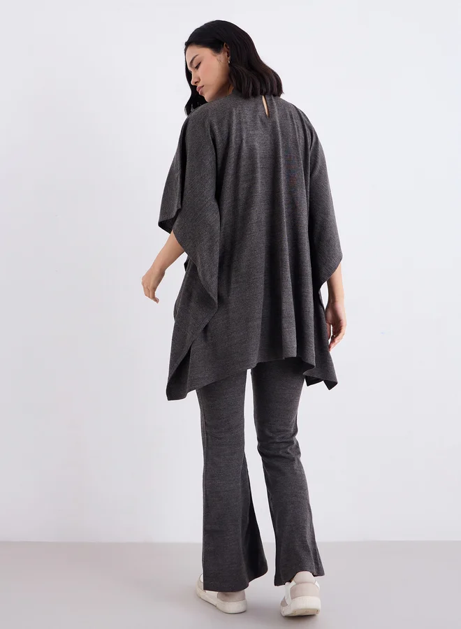 Amirah  Women Draped Knit Top and Pants Winter Modest Set for Women | Best Price UAE