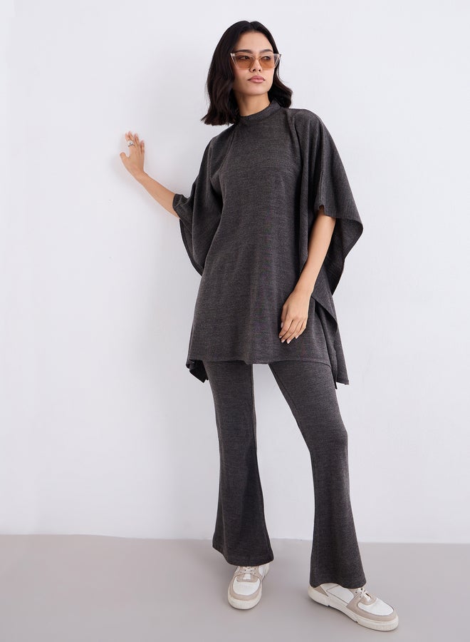 Amirah Women Draped Knit Top and Pants Winter Modest Set - Image 1