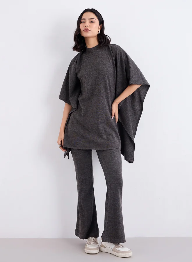Amirah  Women Draped Knit Top and Pants Winter Modest Set for Women | Best Price UAE